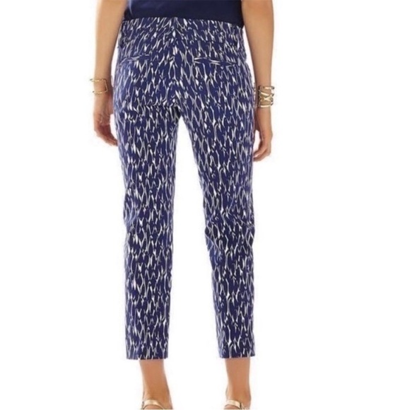 Lilly Pulitzer Capri NWT Cropped Luxury Capris New School Fish - size 4 - Picture 6 of 9